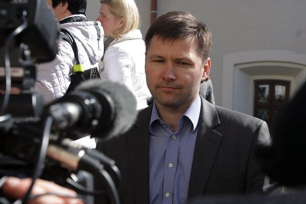 Председатель профсоюза работников образования Литвы Андрюс Навицкас Председатель профсоюза работников образования Литвы Андрюс Навицкас - Sputnik Lietuva