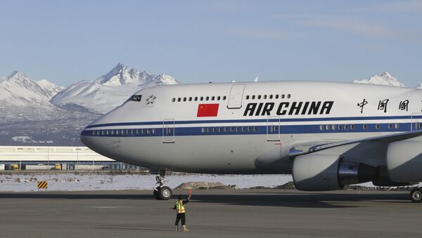 Самолет, на котором прилет президент Китая на Аляску - Sputnik Литва