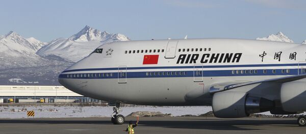 Самолет, на котором прилет президент Китая на Аляску - Sputnik Литва