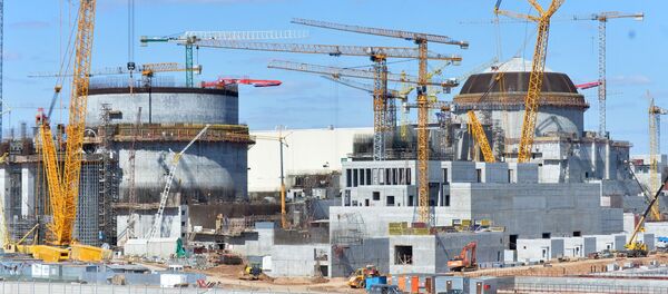 Строительство Белорусской АЭС в Островце, архивное фото - Sputnik Литва
