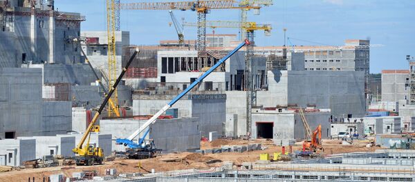 Строительство Белорусской АЭС в Островце - Sputnik Литва