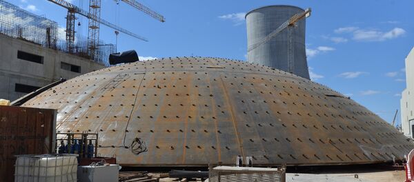 Строительство Белорусской АЭС в Островце - Sputnik Литва