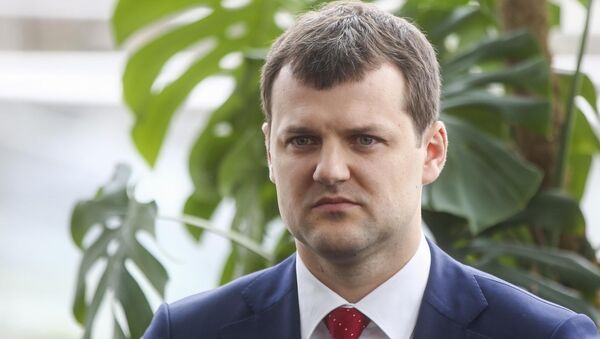 Председатель партии социалдемократов Гинтаутас Палуцкас - Sputnik Литва