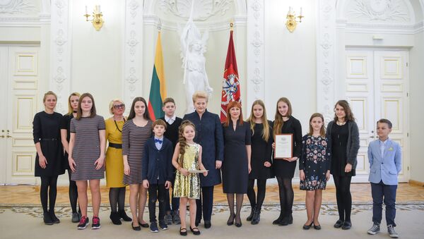 Награждение победителей Национального диктанта - Sputnik Lietuva