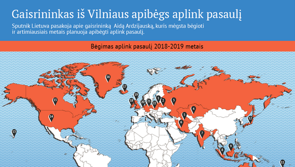 Gaisrininkas iš Vilniaus apibėgs aplink pasaulį - Sputnik Lietuva