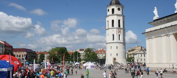 Кафедральная площадь, старт марафона We run Vilnius. Кафедральная площадь, старт марафона We run Vilnius. - Sputnik Lietuva