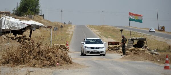 Бойцы курдских отрядов, воюющие против ИГ Бойцы курдских отрядов, воюющие против ИГ - Sputnik Lietuva