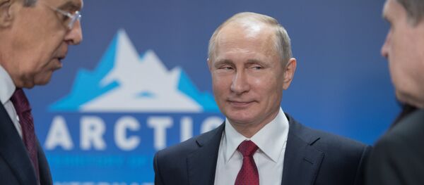 Беседа президента РФ В. Путина с президентом Исландии Гудни Йоханнессоном - Sputnik Lietuva