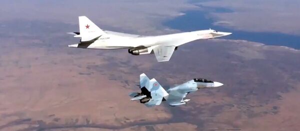 Боевые вылеты Дальней авиации ВВС РФ по объектам террористов в Сирии - Sputnik Литва