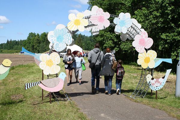 Главный вход на Птичий фестиваль в Кайшядорисе  - Sputnik Литва