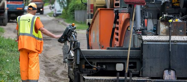 Ремонт дорог Ремонт дорог - Sputnik Lietuva
