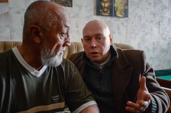 Съемки художественного фильма Звезды с Виктором Сухоруковым - Sputnik Литва