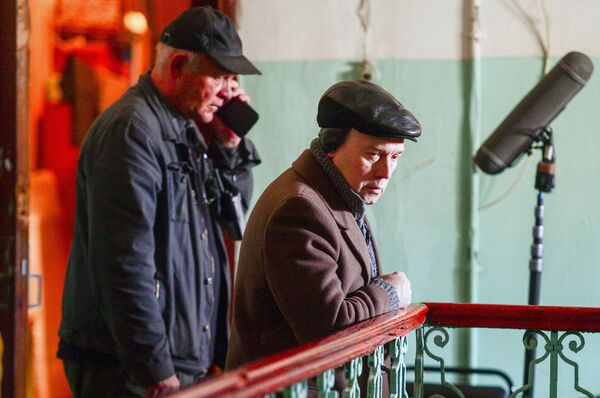 Съемки художественного фильма Звезды с Виктором Сухоруковым - Sputnik Литва