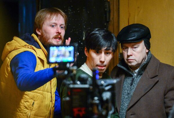 Съемки художественного фильма Звезды с Виктором Сухоруковым - Sputnik Литва