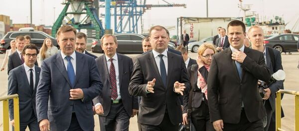 Премьер-министр Саулюс Сквернялис встретился с в Клайпеде встретился с премьерами Латвии и Эстонии - Sputnik Литва