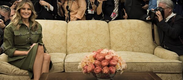 Меланья Трамп в Белом доме Меланья Трамп в Белом доме - Sputnik Lietuva