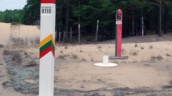 Приграничные столбы Литвы и Белоруссии, архивное фото - Sputnik Литва