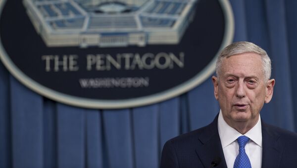 Министр обороны США Джим Маттис в Пентагоне в Вашингтоне - Sputnik Литва