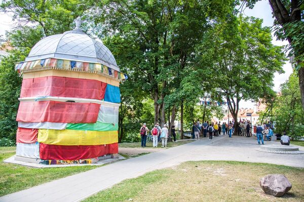 Тибетский сквер в Ужуписе - Sputnik Литва