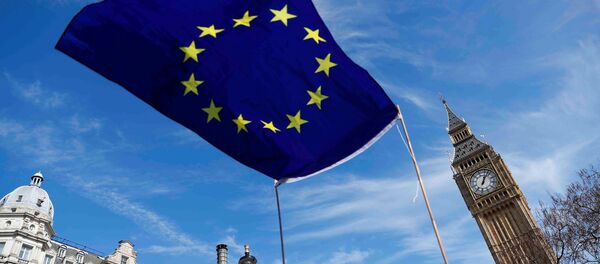 Флаг Великобритании в центре Лондона - Sputnik Литва