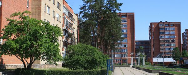 Жилые дома вокруг центральной площади Висагинаса - Sputnik Литва