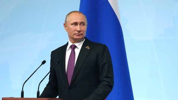 Президент РФ В. Путин принимает участие в саммите Группы двадцати в Гамбурге - Sputnik Lietuva