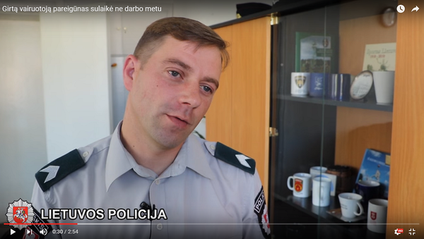Полицейский в свой выходной задержал нетрезвого водителя - Sputnik Lietuva