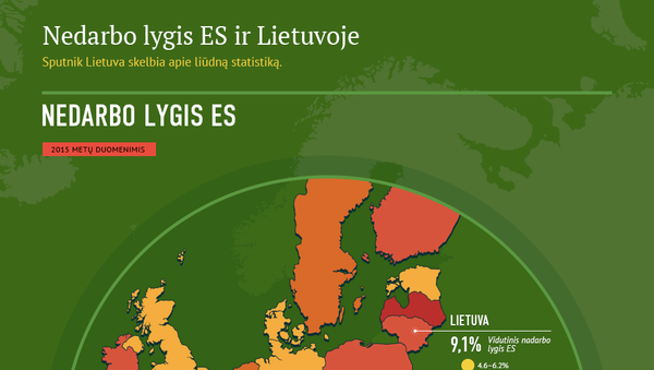 Nedarbo lygis ES ir Lietuvoje - Sputnik Lietuva