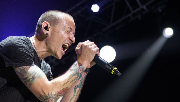 Солист американской группы Linkin Park Честер Беннингтон - Sputnik Литва