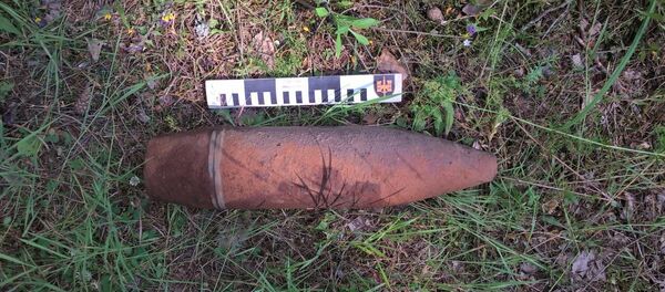 Снаряд времен Второй мировой войны Снаряд времен Второй мировой войны - Sputnik Lietuva