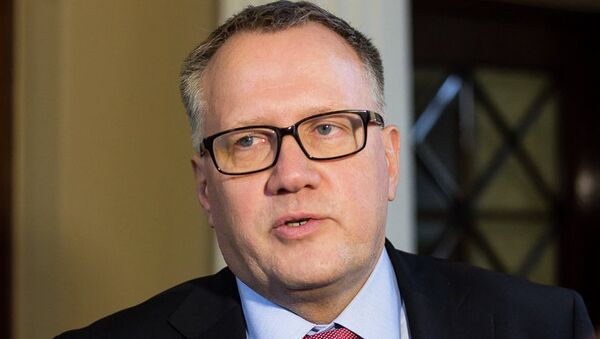 Министр экономики Латвии Арвил Ашераденс - Sputnik Литва
