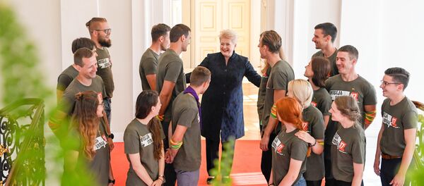 Участники Миссии Сибирь 2017 встретились с Далей Грибаускайте, архивное фото - Sputnik Литва