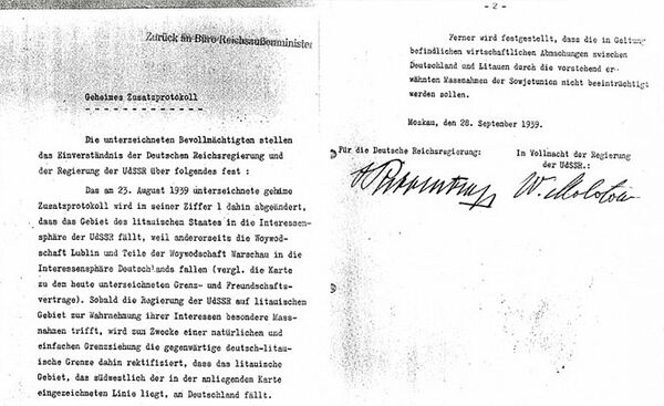 Пакт Молотова-Риббентропа Пакт Молотова-Риббентропа - Sputnik Lietuva