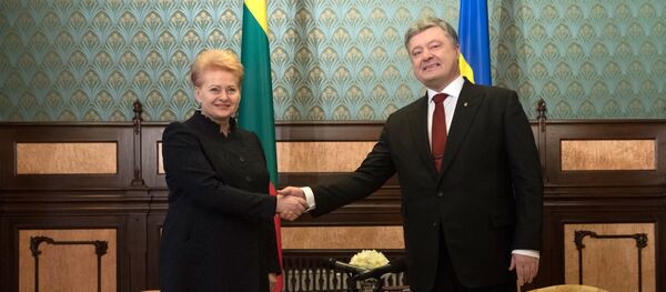 Грибаускайте и Порошенко - Sputnik Lietuva