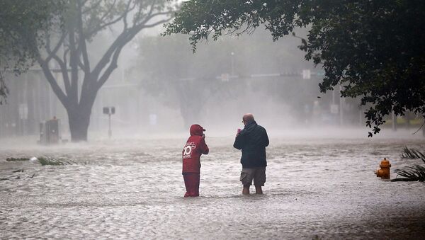 Затопленные улицы Майами, штат Флорида. - Sputnik Литва