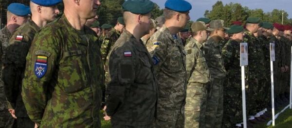 Литовские военные на учениях на Украине, архивное фото - Sputnik Литва