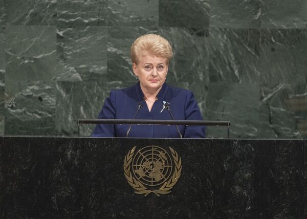 Речь Дали Грибаускайте на Генеральной Асамблее ООН Речь Дали Грибаускайте на Генеральной Асамблее ООН - Sputnik Lietuva