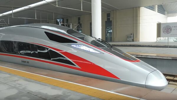 Скоростной поезд в Китае - Sputnik Lietuva