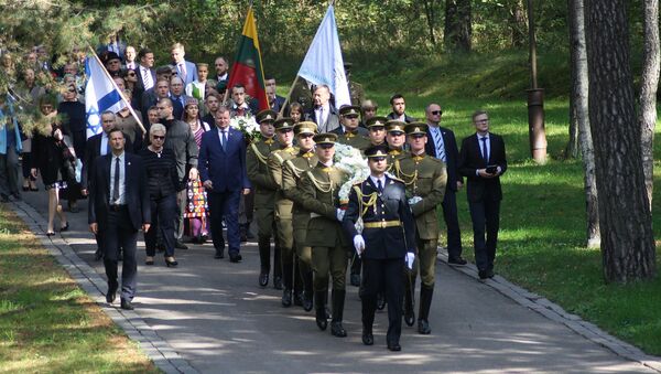 Траурная процессия в день памяти жертв Вильнюсского гетто - Sputnik Lietuva