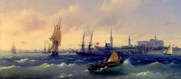 Картина Ивана Айвазовского Вид на Ревель Картина Ивана Айвазовского Вид на Ревель - Sputnik Литва