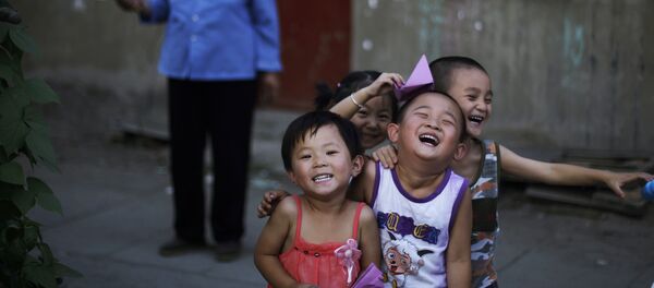 Дети в Пекине Дети в Пекине - Sputnik Литва