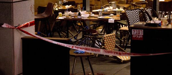 Место перестрелки в Тель-Авиве - Sputnik Литва