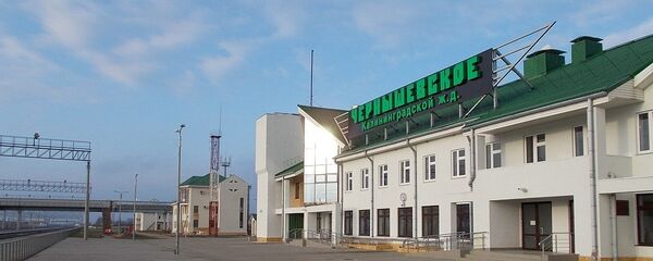Пограничная железнодорожная станция Чернышевское Калининградской железной дороги Пограничная железнодорожная станция Чернышевское Калининградской железной дороги - Sputnik Lietuva