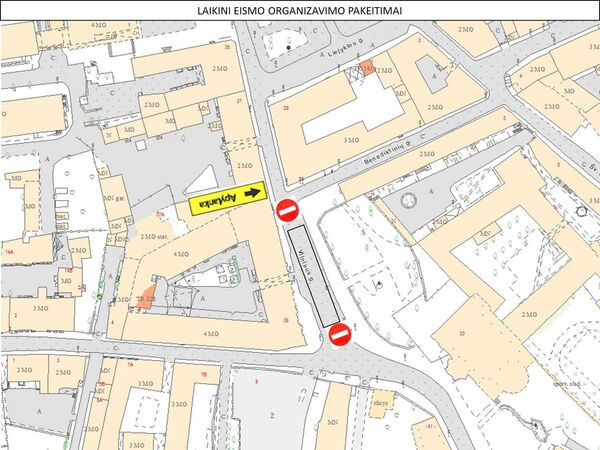 Схема временного ограничения движения в Вильнюсе - Sputnik Литва