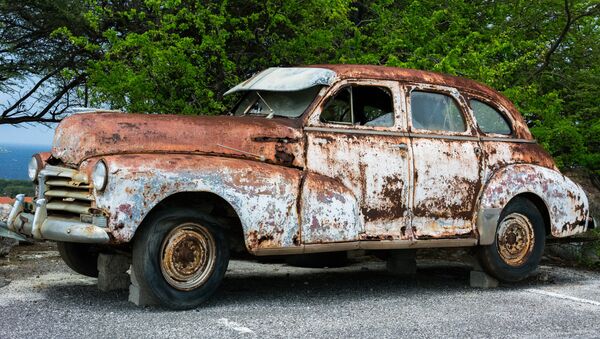 Брошенный старый кузов автомобиля - Sputnik Lietuva