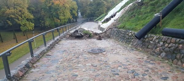 Оползень на горе Гедеминаса Оползень на горе Гедеминаса - Sputnik Lietuva