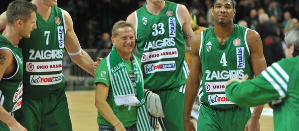 Баскетбол. Евролига. Матч Жальгирис - ЦСКА, архивное фото - Sputnik Литва