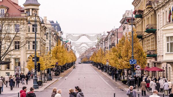 Вид на улицу Вильнюса, архивное фото - Sputnik Литва