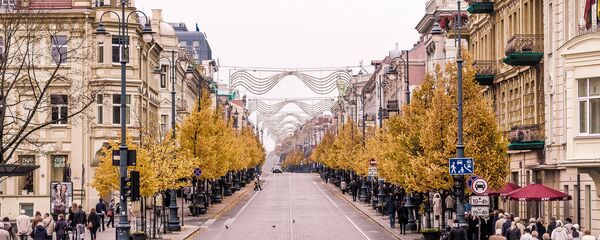 Вид на улицу Вильнюса, архивное фото - Sputnik Литва