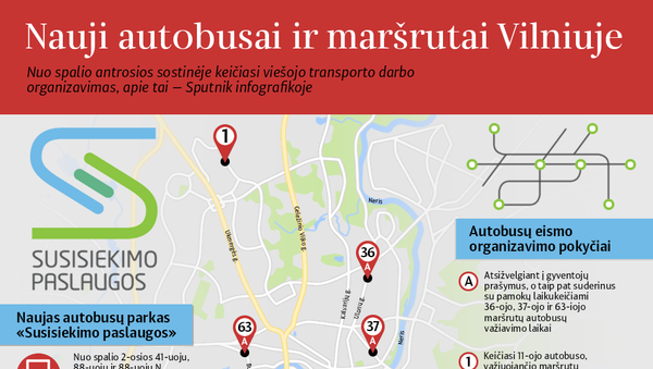 Nauji autobusai ir maršrutai Vilniuje - Sputnik Lietuva